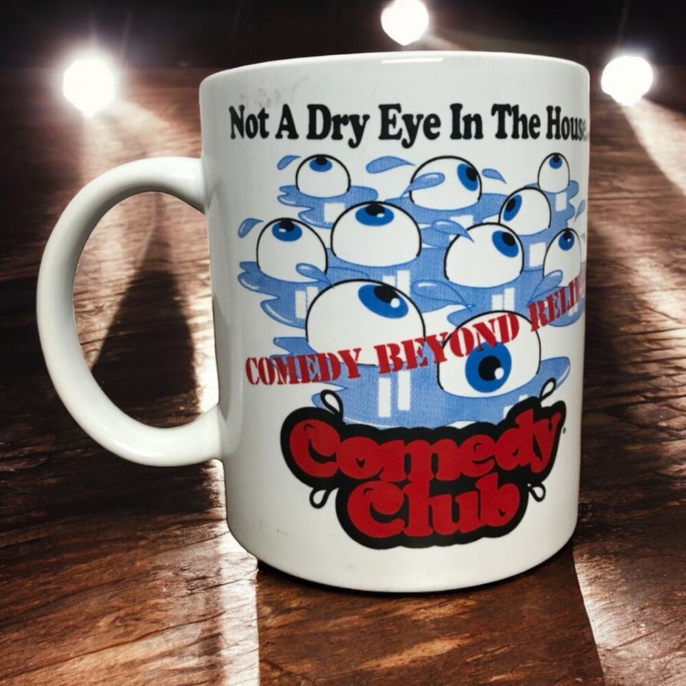 Riviera Hotel & Casino Comedy Club Las Vegas White Ceramic Souvenir Coffee Mug